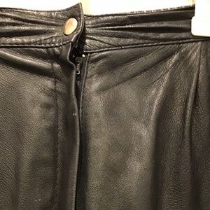 Black leather pants